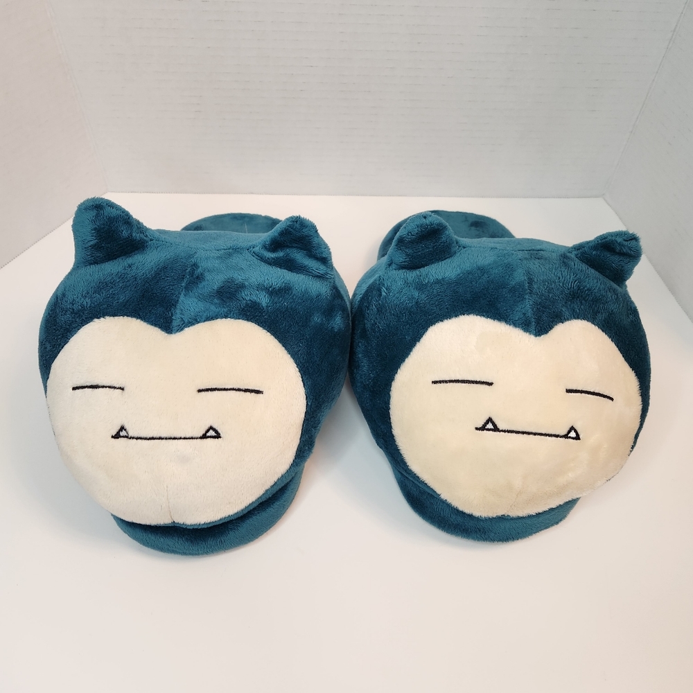 Pokémon Snorlax Face Slippers Cartoon Japan Anime Plush Room Shoes